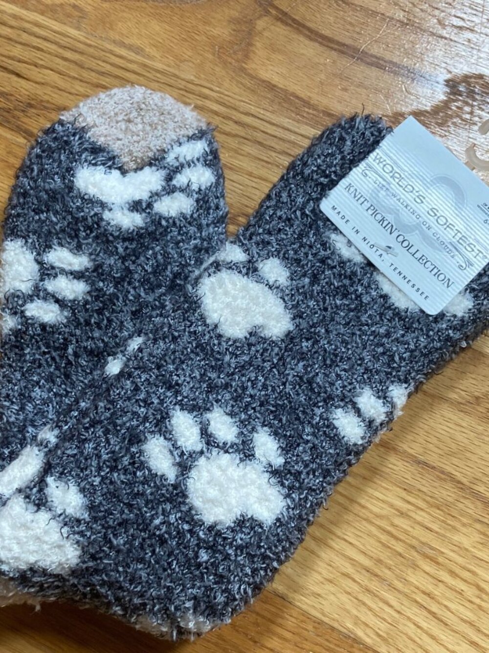 World's Softest Pawprint Socks